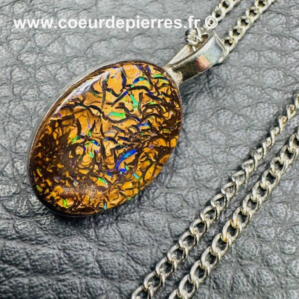Pendentif en Opale Boulder d’Australie (réf po30) – Image 3