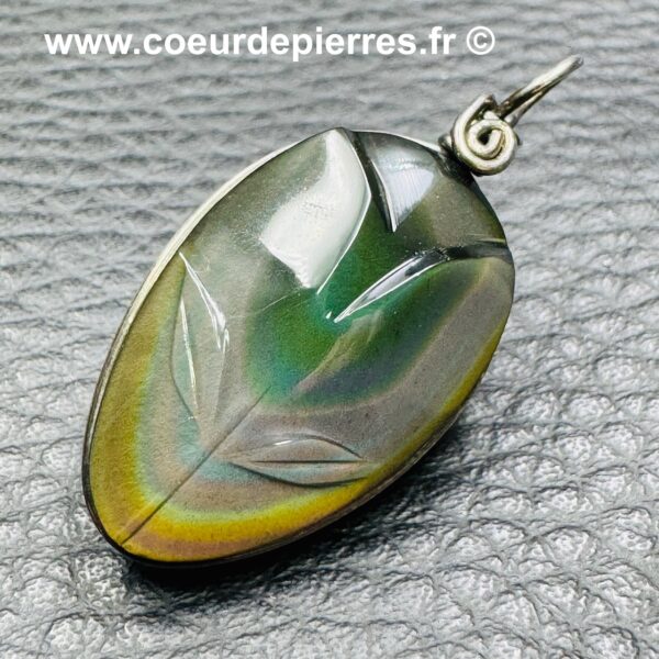 Pendentif Obsidienne Oeil Céleste « suprême » Mexique (réf ooc33) – Image 2