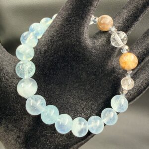 Bracelet Aigue Marine Pierre de Lune