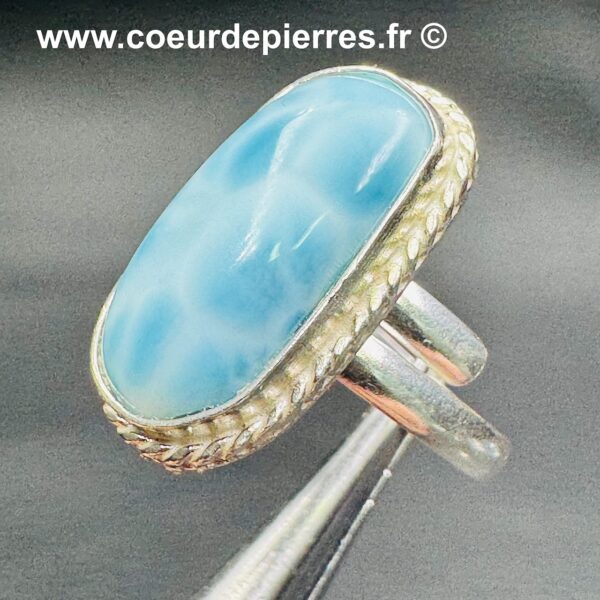 Bague en Larimar de République Dominicaine (réf blar13) – Image 2