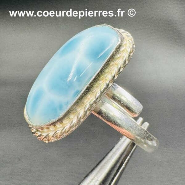 Bague en Larimar de République Dominicaine (réf blar13) – Image 3