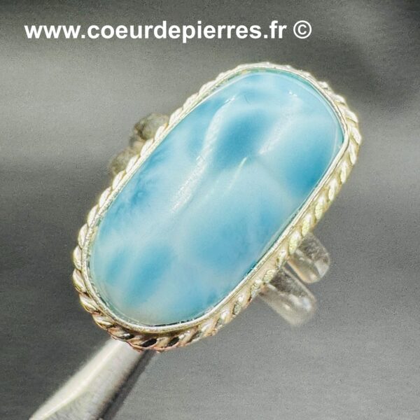 Bague en Larimar de République Dominicaine (réf blar13) – Image 4