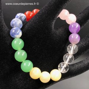 Bracelet sept chakras “perles 10mm”