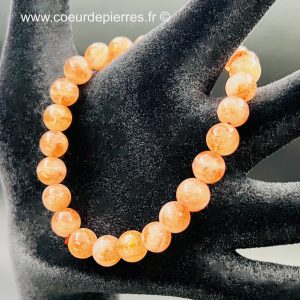 Bracelet en pierre soleil de Norvège perles de 7mm « top qualité »