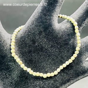 Bracelet en pyrite du Pérou « perles facettées de 3mm »