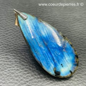 Pendentif labradorite bleu abyssal (réf lba14)