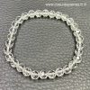 Bracelet cristal de roche du Brésil perles facettées de 6mm – Image 3