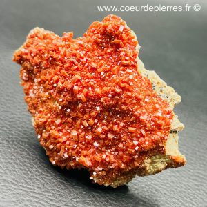 Cristaux de vanadinite sur gangue du Maroc (réf va40)