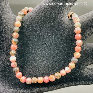 Bracelet en rhodonite de Madagascar « perles de 4mm »