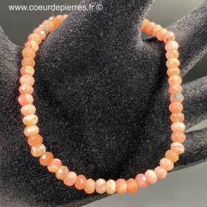 Bracelet en Rhodochrosite du Pérou “perles facettées”