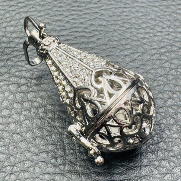 Pendentif Cage Ouvrable Pour Pierres brutes ou Roulées (réf cs3) – Image 2