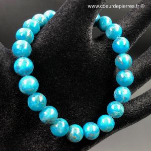 Bracelet en Turquoise d’Arizona USA “perles de 8mm” “rare”