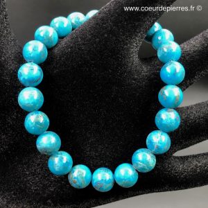 Bracelet en Turquoise d’Arizona USA « perles de 8mm » « rare »