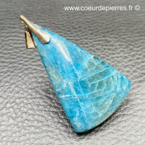 Pendentif en apatite bleue de Madagascar (réf pab9)