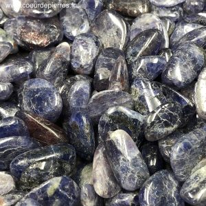 Cordièrite “Iolite” de Madagascar pierres roulées “petite taille”