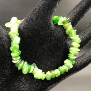 Bracelet en jade “néphrite” du Canada “Chips”