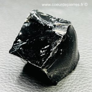 Obsidienne noire brute du Mexique (réf ob8)