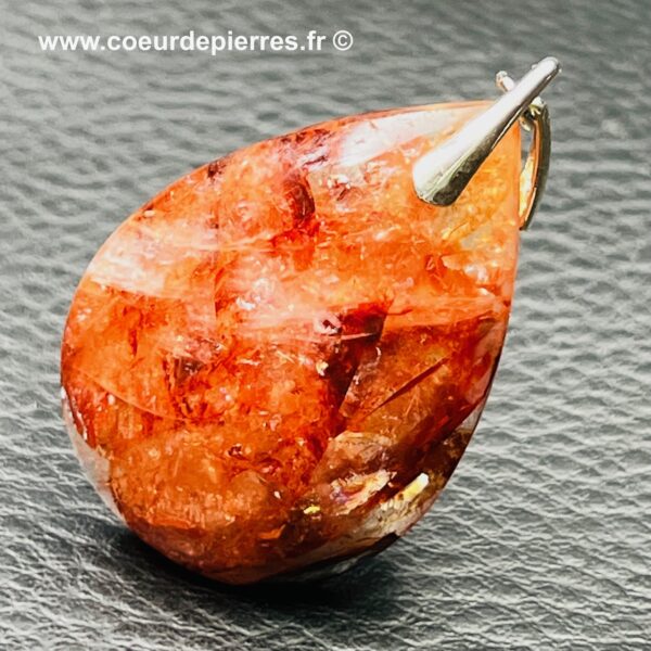 pendentif quartz hématoide