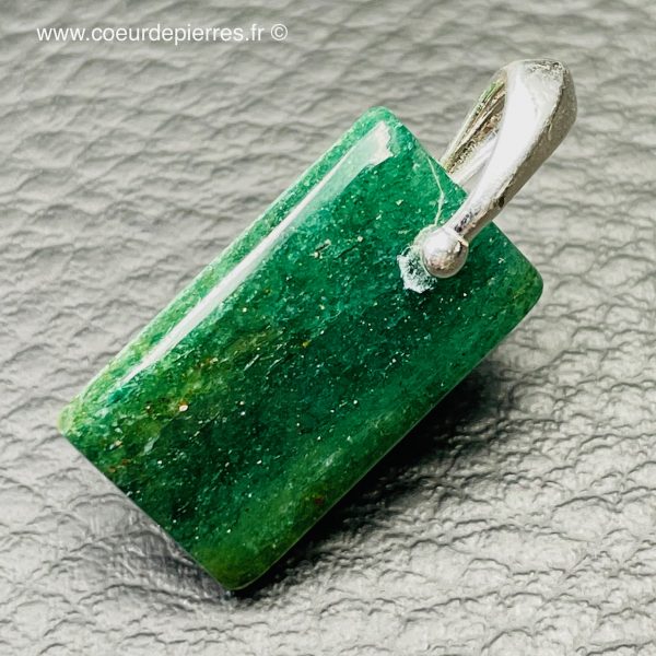 pendentif en aventurine verte