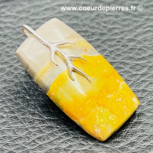 Pendentif en Jaspe bumblebee (bourdon) d’Indonésie (réf pjb4)