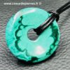 Pendentif en Malachite du Congo "Donut" (réf pm20) – Image 2