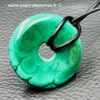 Pendentif en Malachite du Congo "Donut" (réf pm20) – Image 3