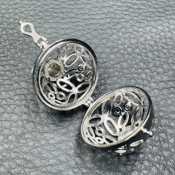 Pendentif Cage Ouvrable pour Pierres Brutes ou Roulées (réf cs8) – Image 3
