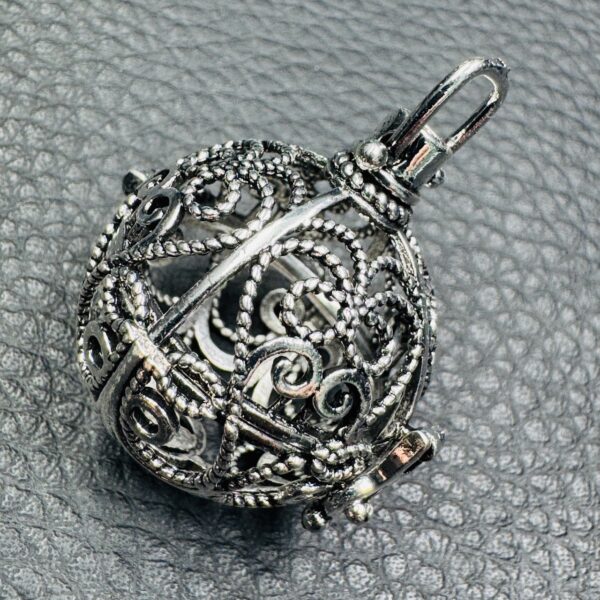 Pendentif Cage pour Pierres Roulées (réf cs11) – Image 2