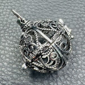 Pendentif Cage pour pierres roulées