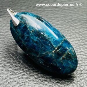 Pendentif en apatite bleue de Madagascar (réf pab3)