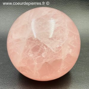 Sphère en quartz rose de Madagascar 1,375 kg (Réf sqr13)