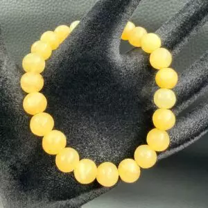 Bracelet en calcite orange