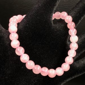 Bracelet en quartz rose « perles de 6mm »