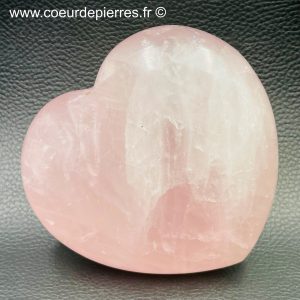 Coeur en quartz rose de Madagascar 0,645kg (réf cqr7)