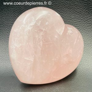Coeur en quartz rose de Madagascar 0,645kg (réf cqr7)