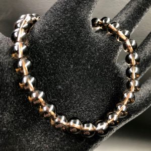 Bracelet en quartz fumé du Brésil perles de 6mm