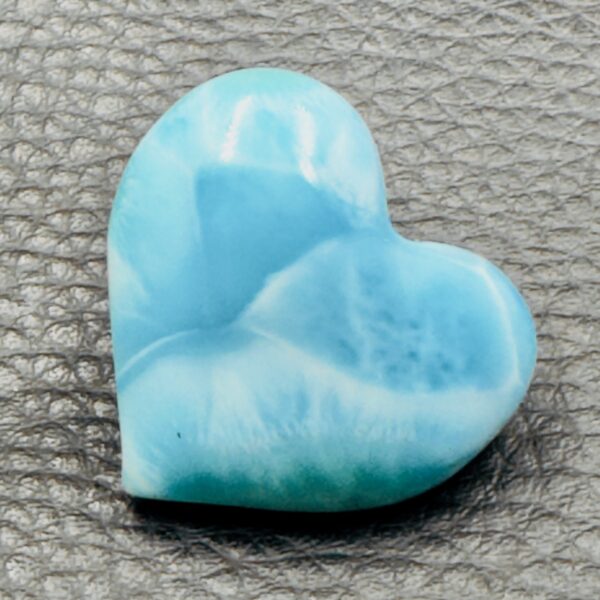 Coeur en Larimar de République Dominicaine (réf lar13) – Image 2