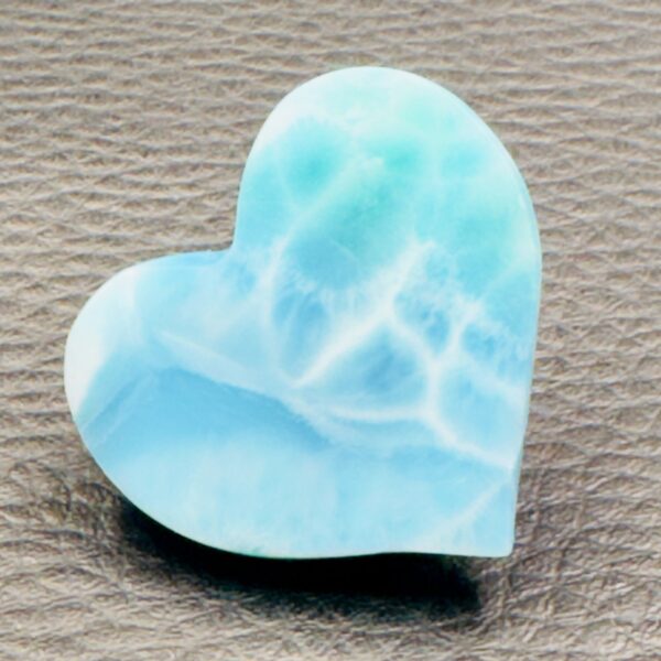 Coeur en Larimar de République Dominicaine (réf lar13) – Image 3