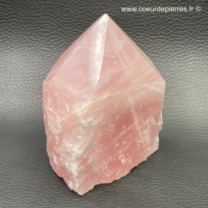 Prisme en quartz rose de Madagascar 0,458kg (réf pqr7)