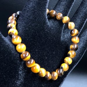 Bracelet en oeil de tigre “perles de 6mm”