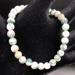 Bracelet en jaspe arbre « perles de 6mm »