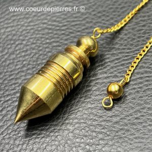 Pendule « témoin » en métal doré (réf pm12)