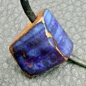 Pendentif en Opale Boulder Bleue