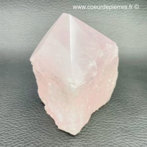 Prisme en quartz rose de Madagascar 0,256kg (réf pqr4)