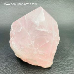Prisme en quartz rose de Madagascar 0,256kg (réf pqr4)