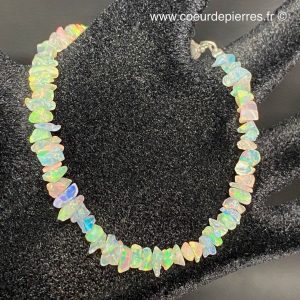 Bracelet chips en opale Welo D’Ethiopie (réf bow1)