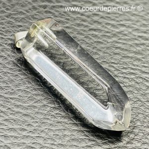 Pendentif cristal de roche du Brésil « prisme » (réf cr11)