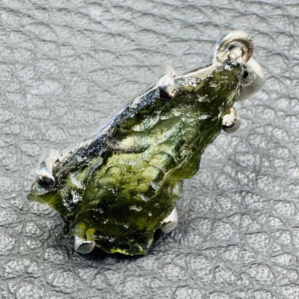 Pendentif Moldavite «Chlum» de République Tchèque (réf pdm17) – Image 3