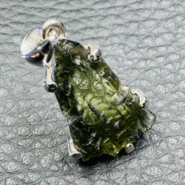 Pendentif Moldavite «Chlum» de République Tchèque (réf pdm17) – Image 2