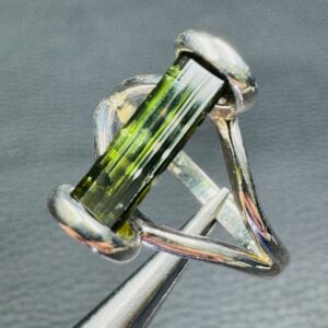Bague avec tourmaline verte